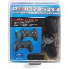 Pack 2 Manette de jeu USB sans fil 2.4GHz Twins compatible WIN/IOS/SYSTEM TV Box