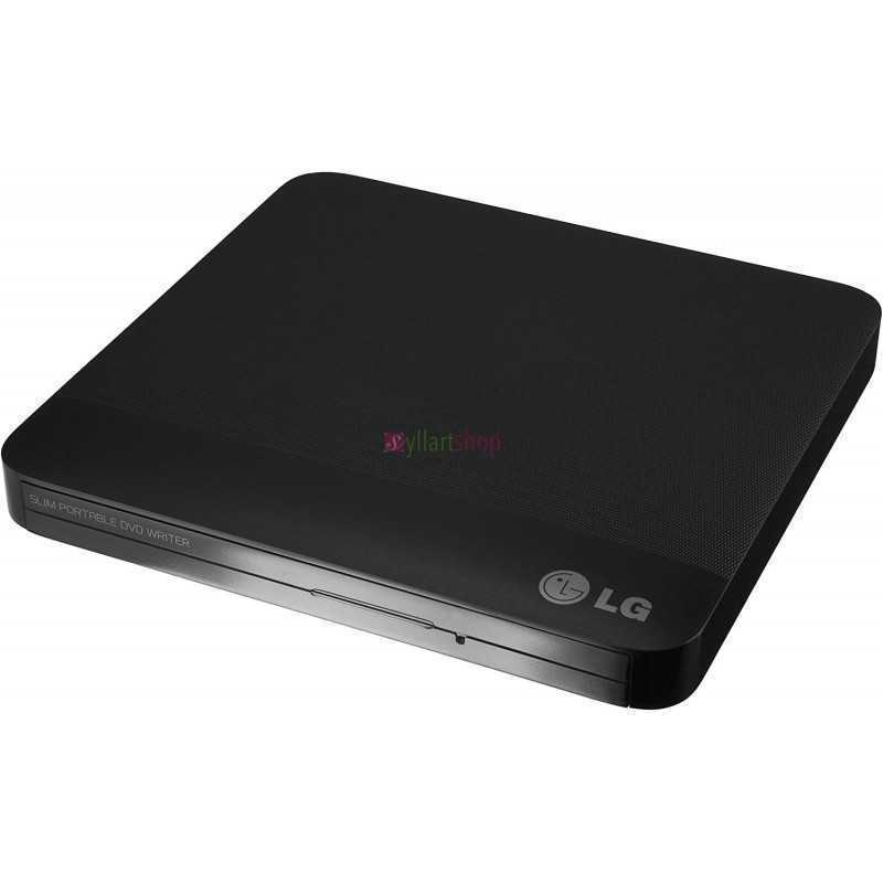 Lecteur Graveur de DVD Portable avec Support M-DISC, LG Electronics GP50NB40 8X USB 2.0 Slim Noir Lecteur Graveur de DVD Portable avec Support M-DISC, LG Electronics GP50NB40 8X USB 2.0 Slim Noir