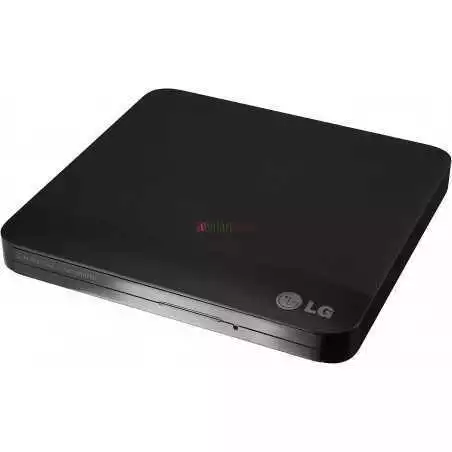 Lecteur Graveur de DVD Portable avec Support M-DISC, LG Electronics GP50NB40 8X USB 2.0 Slim Noir