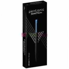 Stylo à bille LINC Pentonic Switch - Boîte de 10 - Pointe de 0,7 mm, écriture douce, traits réguliers, corps triangulaire
