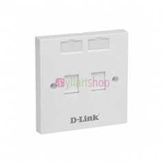 Plaque Murale Réseau D-Link NFP-0WHI21 | Double Port Keystone (RJ45)