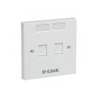 Plaque Murale Réseau D-Link NFP-0WHI21 | Double Port Keystone (RJ45)