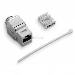 Prise de module trapézoïdale blindée réseau RJ45 180 degrés FTP Cat6a