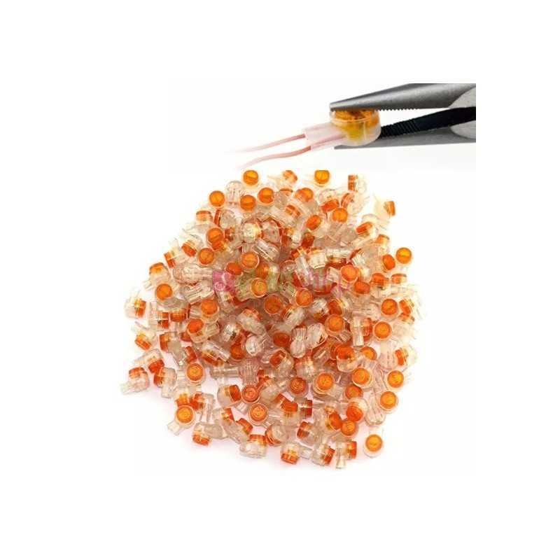 Lot de 100 Connecteurs de Câblage Téléphonique UY | Raccordement Étanche et Sans Dénudage