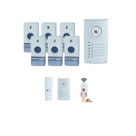 Système de Carillon Sans Fil 6 Zones | Kit Professionnel Multi-Zone