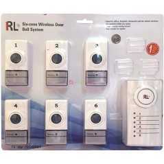 Système de Carillon Sans Fil 6 Zones | Kit Professionnel Multi-Zone