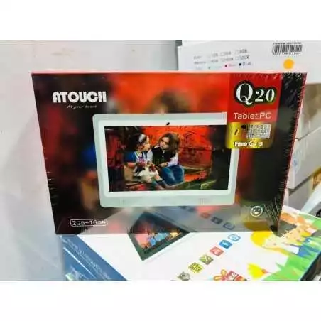Tablette éducatif Atouch Q20 mémoire 16 Go ram 2Go Ecran 7 pouces camera 2 Mpx