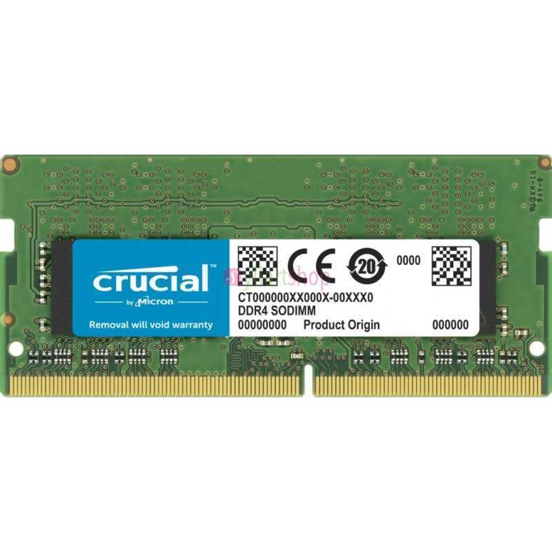 Barette memoire Crucial 32GB DDR4-3200 SODIMM pour ordinateur portable Barette memoire Crucial 32GB DDR4-3200 SODIMM pour ordinateur portable