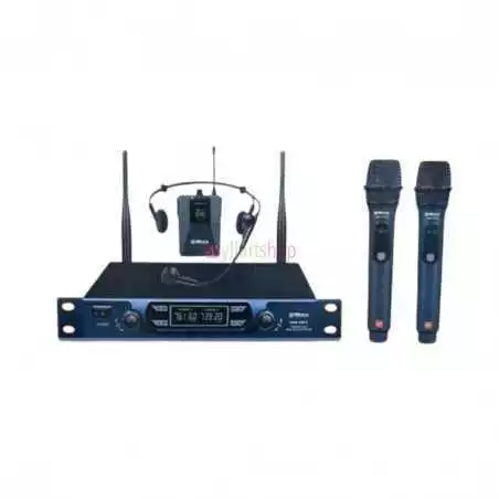 Système de microphone sans fil OMAX AWM-495V3 VHF à deux canaux