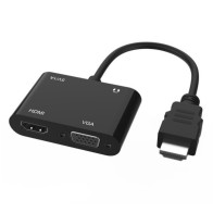 Adaptateur vidéo Full HD 1080P, avec câble de chargement Micro-USB, câble Audio 3.5mm