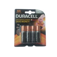 Lot de 4 piles alcalines 1.5V AA Duracell LR06/MN1500