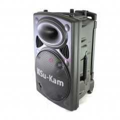 Haut-parleur portable SuKam BT150D 1500W | Bluetooth, USB, FM | Double Micro Sans Fil