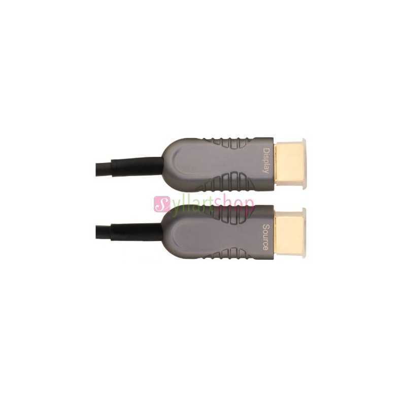 Câble HDMI Optique Actif 4K / 8K, AOC fibre optique, 50 mètres