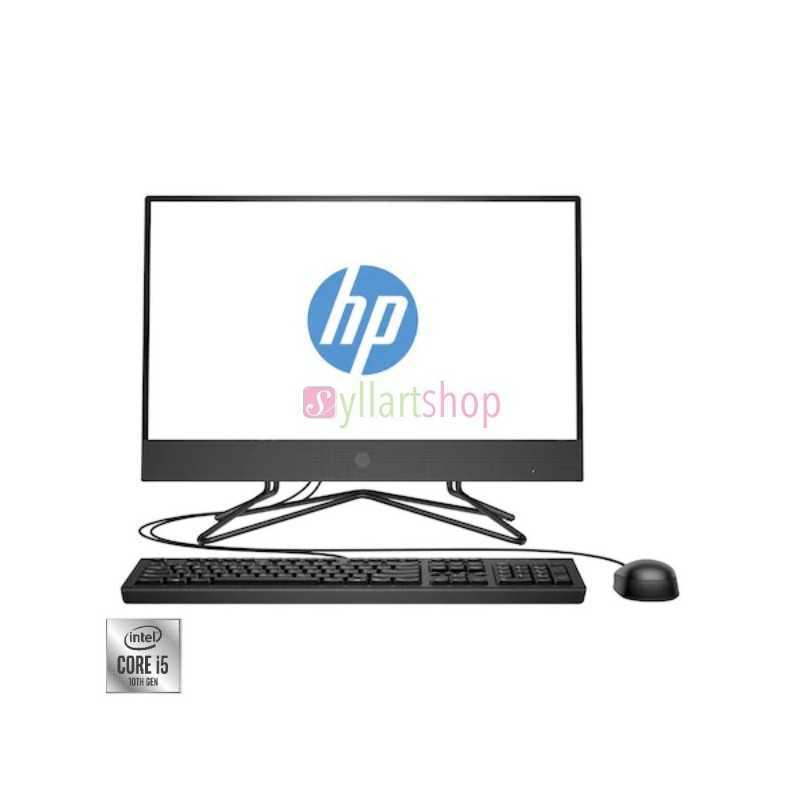 Ordinateur bureau HP All-in-One 200 G4 - Intel(R) Core(TM) i5-10210U CPU - 4Gb - 1Tb 22" Full HD Non Tactile Noir