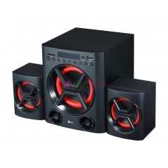 Haut parleur LG LK72B Son puissant 40W 2.1 canaux avec basses profondes, Bluetooth, optique, USB, carte SD et radio FM