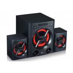 Haut parleur LG LK72B Son puissant 40W 2.1 canaux avec basses profondes, Bluetooth, optique, USB, carte SD et radio FM