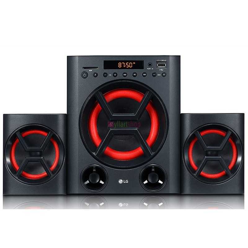 Haut parleur LG LK72B Son puissant 40W 2.1 canaux avec basses profondes, Bluetooth, optique, USB, carte SD et radio FM Haut parleur LG LK72B Son puissant 40W 2.1 canaux avec basses profondes, Bluetooth, optique, USB, carte SD et radio FM