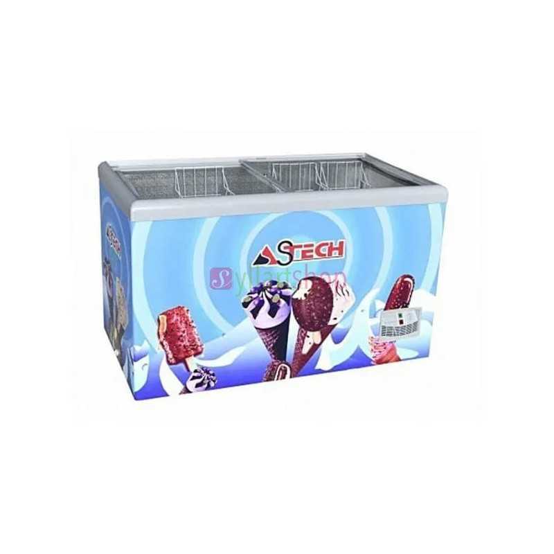 Congélateur astech horizontal 500 litres avec vitrine FH500 Congélateur astech horizontal 500 litres avec vitrine FH500