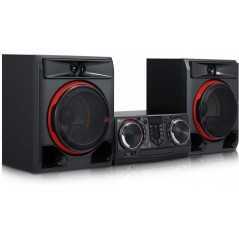 Mini chaine LG Electronics CL65 AUX, Bluetooth, CD, FM, avec Fonction karaoké Noir