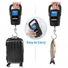 Balance Suspendue Électronique 50kg | Écran LCD Rétroéclairé & Précision