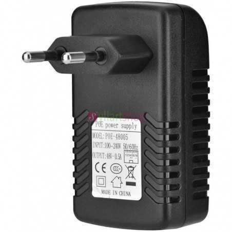Alimentation électrique 24v0.5a poe 2pin / 12w adaptateur Ethernet pour caméra de sécurité CCTV, téléphone
