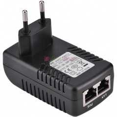 Adaptateur PoE Passif 24V 0.5A (12W) | Injecteur d'Alimentation pour Caméras IP / Téléphones VoIP