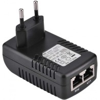 Alimentation électrique 24v0.5a poe 2pin / 12w adaptateur Ethernet pour caméra de sécurité CCTV, téléphone