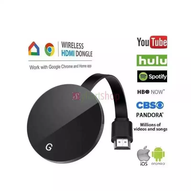 Récepteur d'affichage Wifi G7S Google Chromecast TV Dongle HDMI 2.4G 5G 1080P 2 3 Anycast Miracast pour Ios Android