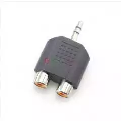 Adaptateur de câble audio mâle double RCA femelle vers mâle 3.5mm