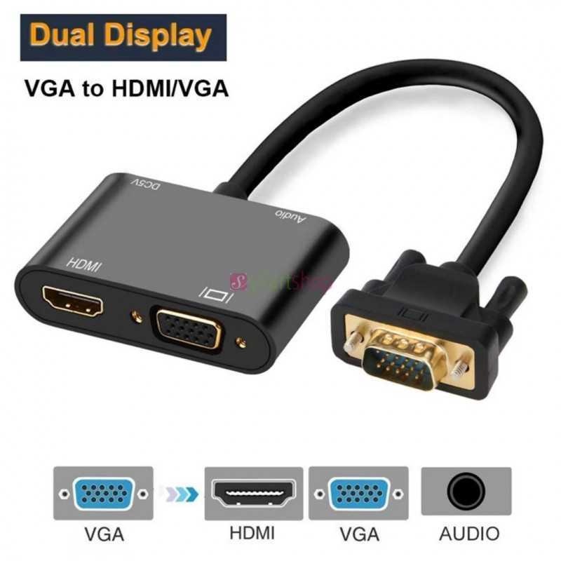 Adaptateur HDMI à VGA Avec Audio
