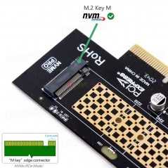 Adaptateur M.2 SSD NVMe vers PCI Express (PCIe x4/x8/x16) | Booster de Vitesse