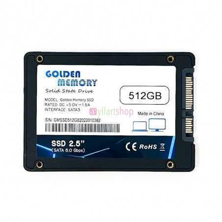 Disque Ssd Golden Memory 512gb SATA3 2.5″