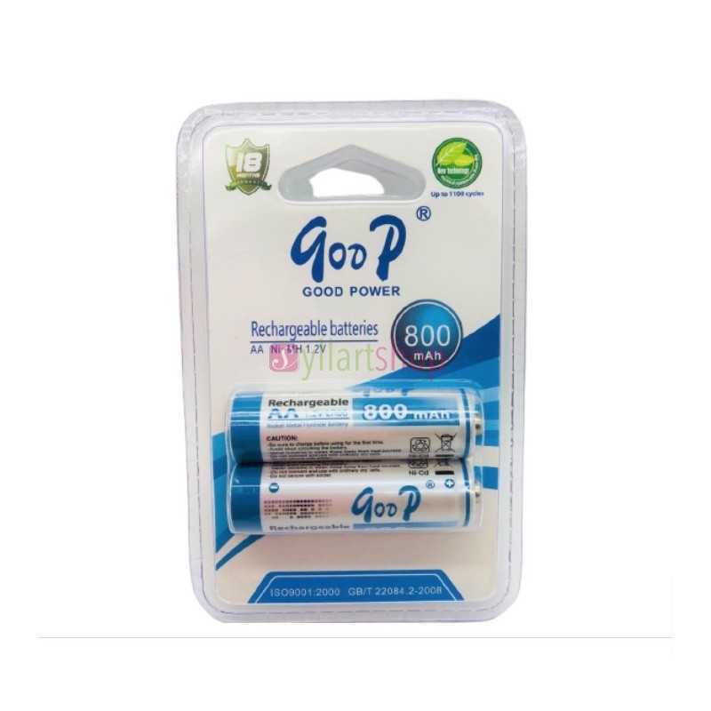 Piles rechargeables Goop AA 800mAh x 2 Piles rechargeables Goop AA 800mAh x 2