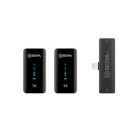 Système de microphone sans fil BOYA PAR-XM6 S4 double canal ultracompact 2,4 GHz