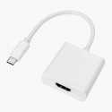 Adaptateur USB 3.1 Type C Male vers HDMI Female Blanc