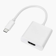 Adaptateur USB 3.1 Type C Male vers HDMI Female Blanc