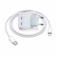 Chargeur Rapide USB C pour iPhone, 50W Chargeur USB C avec Câble Charge
