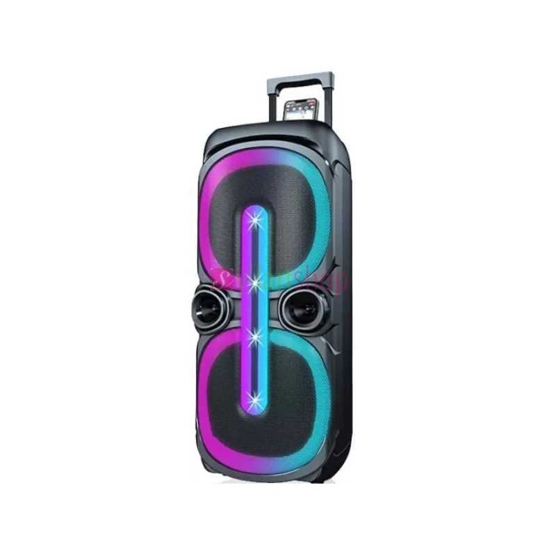 Haut parleur sans fil ZQS10201 + MIC chariot Big Blue 400W Haut parleur sans fil ZQS10201 + MIC chariot Big Blue 400W