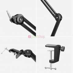 Bras de Suspension pour Microphone BOYA BY-BA20 à ressort, pour Streaming, Podcasting, installation de Studio à domicile