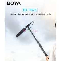 Support de perche BOYA BY-PB25 pour fusil de chasse, Extension de Microphones, Film de Studio Micro