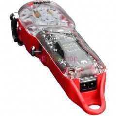 Tondeuse à cheveux Rechargeable sans fil Base rouge + étui Transparent WMARK NG-410