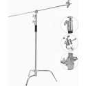 Support d'eclairage studio professionnel à usage intensif avec têtes de préhension