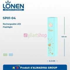 Torche Solaire LED Rechargeable LONEN SP01-04 | Éclairage Longue Portée