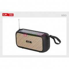 Haut parleur BT portable sans fil LP-V55, mains libres USB/FM/TF/antenne longue 5 watts 2 pouces
