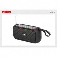 Haut parleur BT portable sans fil LP-V55, mains libres USB/FM/TF/antenne longue 5 watts 2 pouces