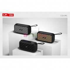 Haut parleur BT portable sans fil LP-V55, mains libres USB/FM/TF/antenne longue 5 watts 2 pouces