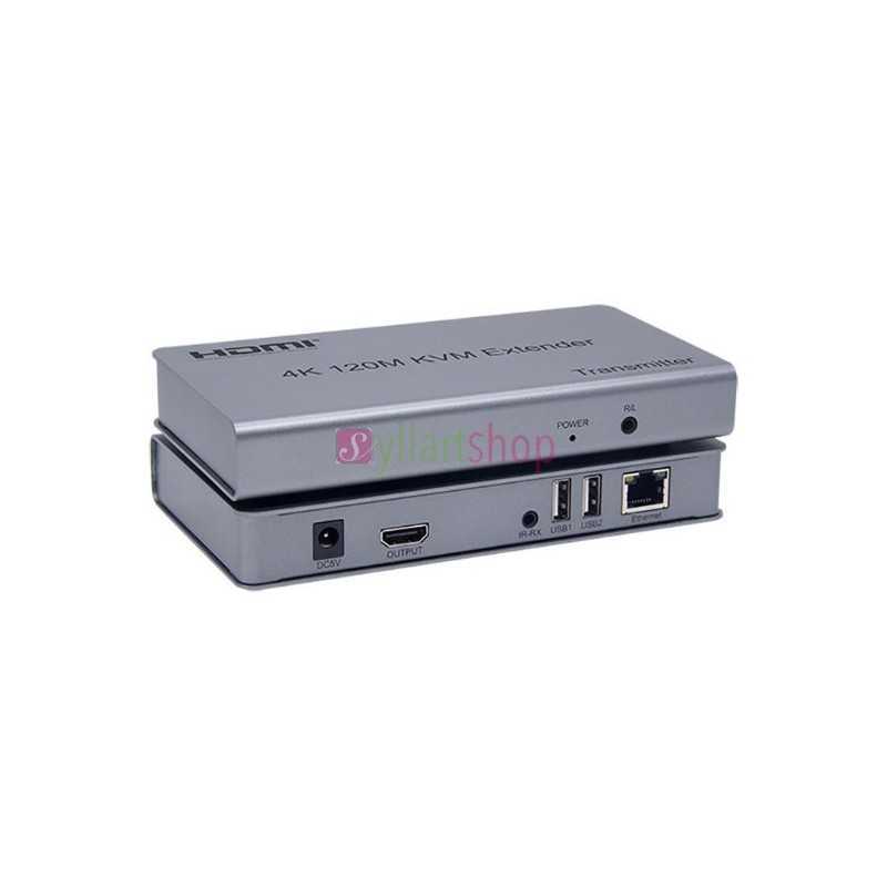 Extendeur KVM HDMI 4K 120M sur IP, avec IR, USB
