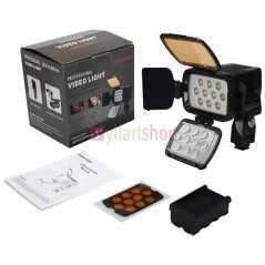 Lampe d'eclairage LED Minette LED-VL001A+ pour appareil photo reflex numérique