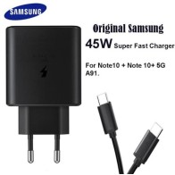 Chargeur Ultra Rapide Samsung 45W Original | Power Delivery 3.0 (PPS) | Câble USB-C Inclus