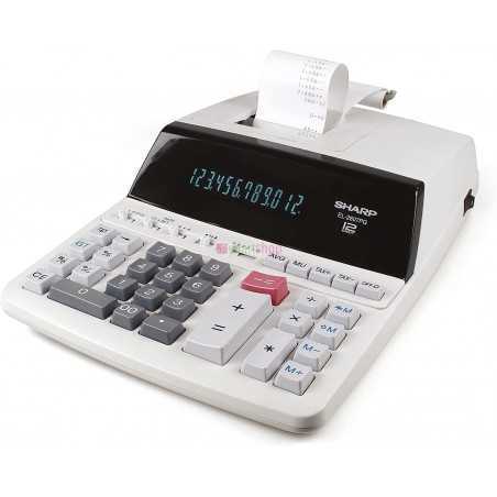 Calculatrice de bureau 12 chiffres gris SHARP EL-2607V